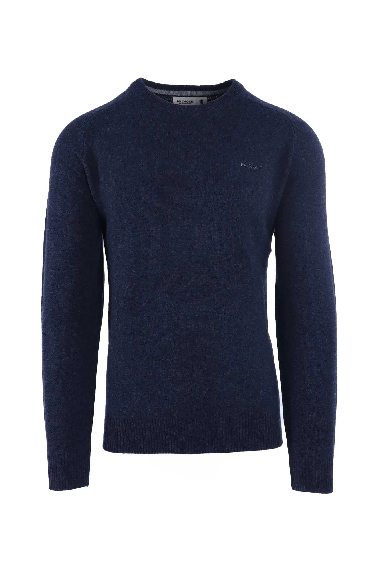 Pringle Navy Lambswool Crew Neck Sweater