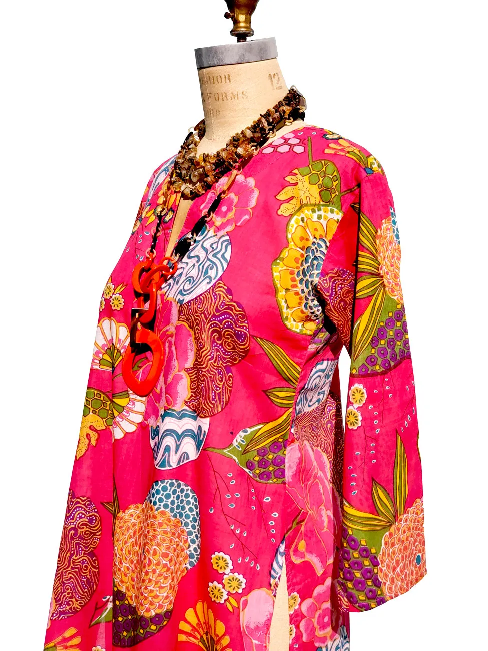 Raja Cotton Tunic Provence Hot Pink