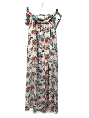 Red & White Dress Casual Maxi By Miami, Size: M