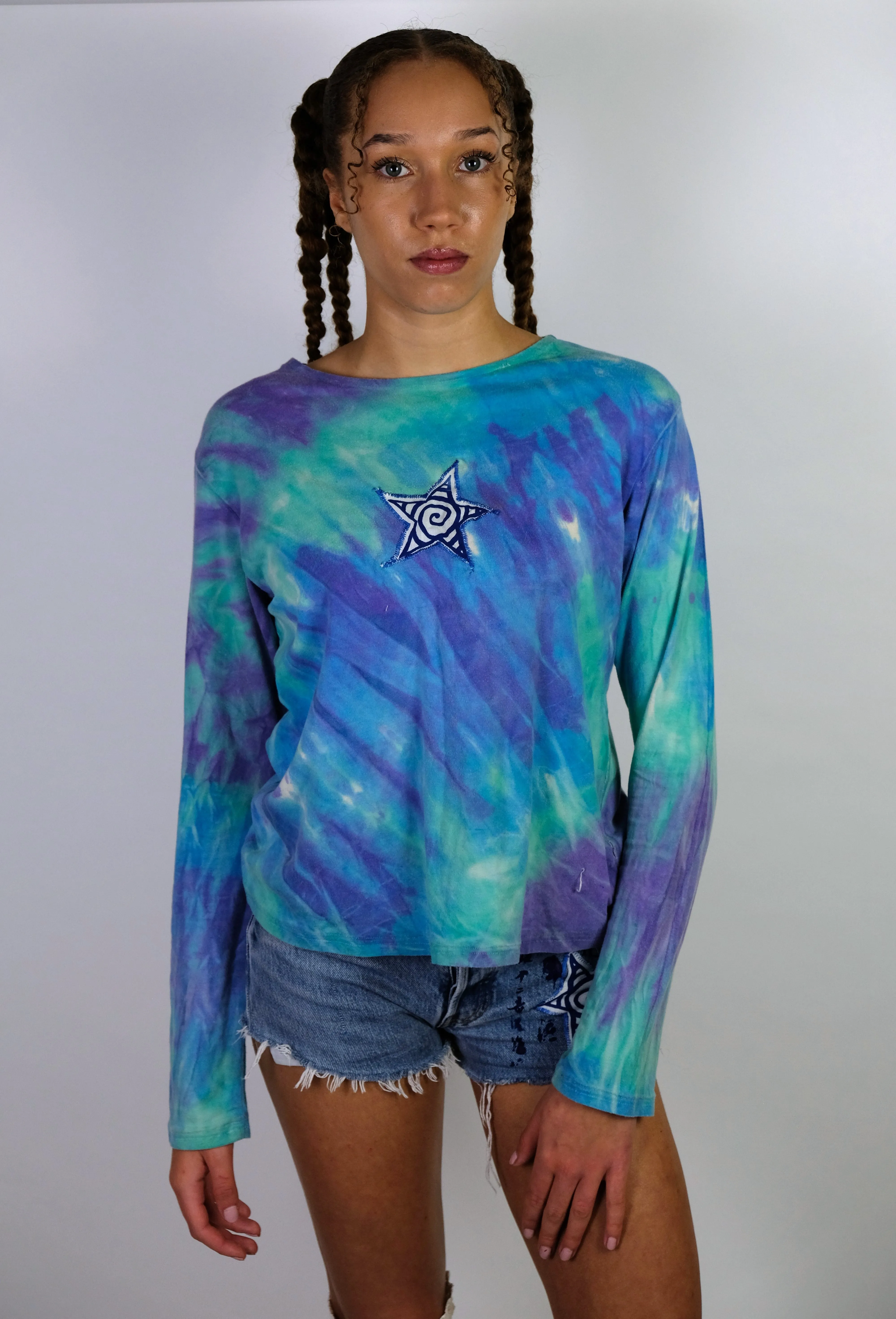 Reworked tie dye star top- 14