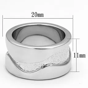 Rhodium Brass Ring with No Stone for Women Style LOA853