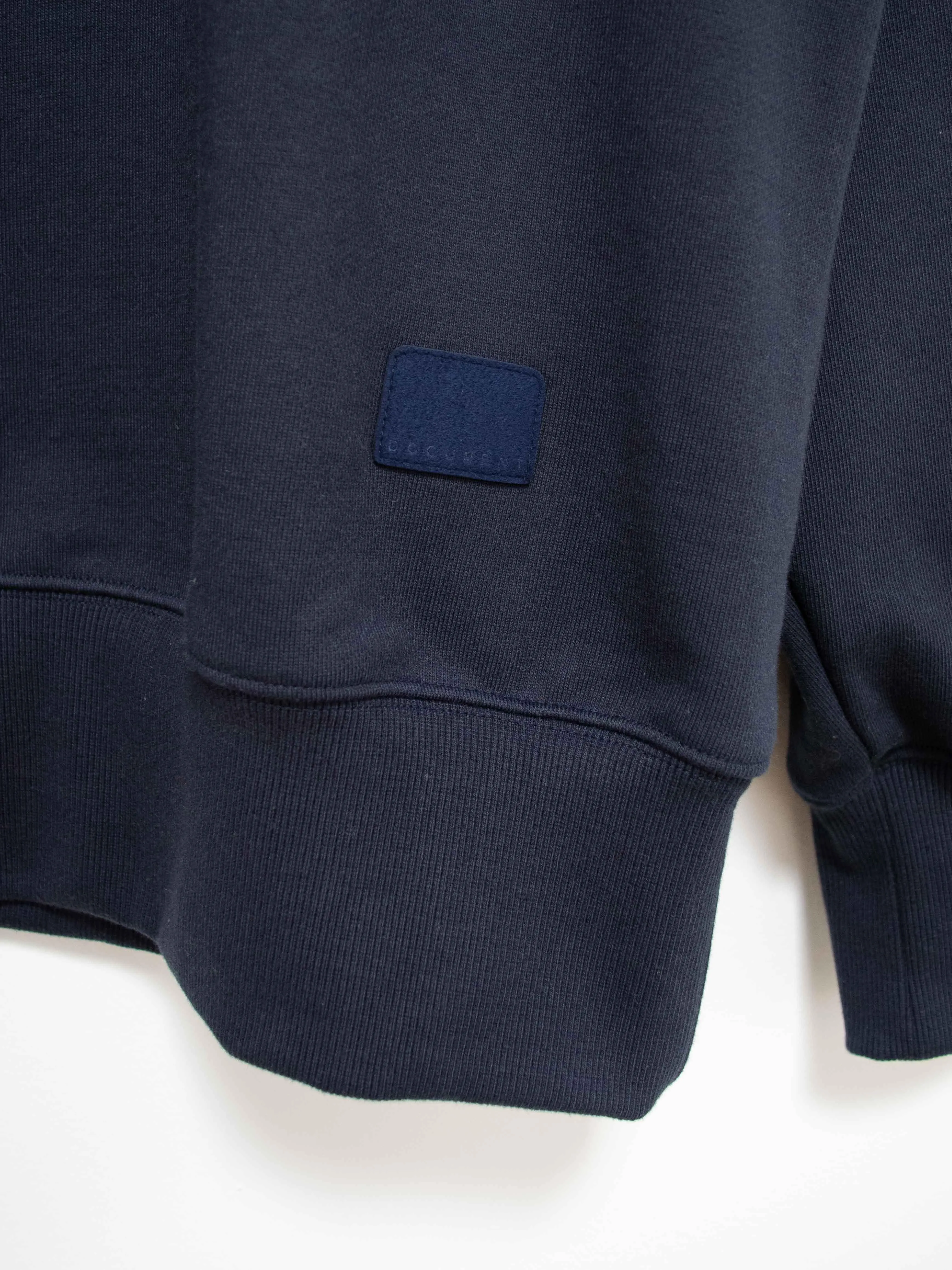 Ribbed Turtleneck Sweat Jersey - Navy