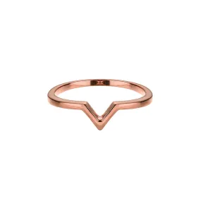 Rose Gold V Ring