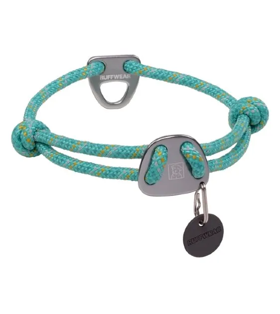 Ruffwear Knot-a-Collar™ Reflective Rope Dog Collar (Aurora Teal)