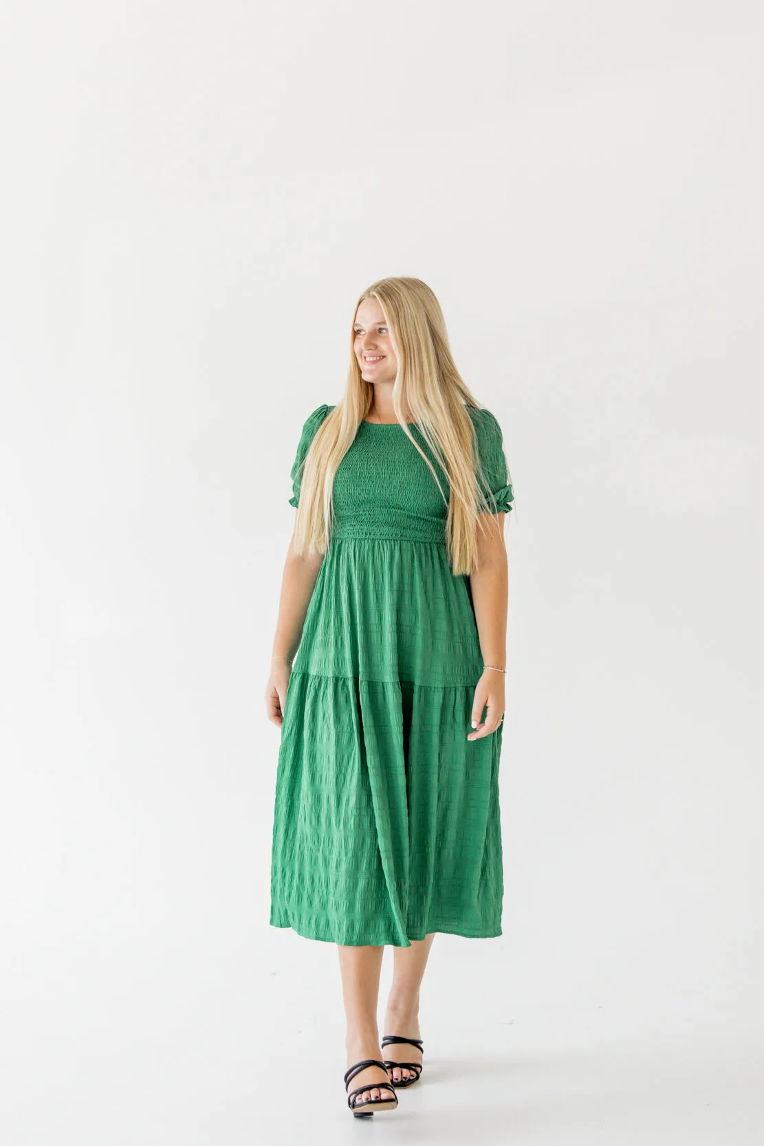 Scarlett Ruffled Maxi Dress | Green