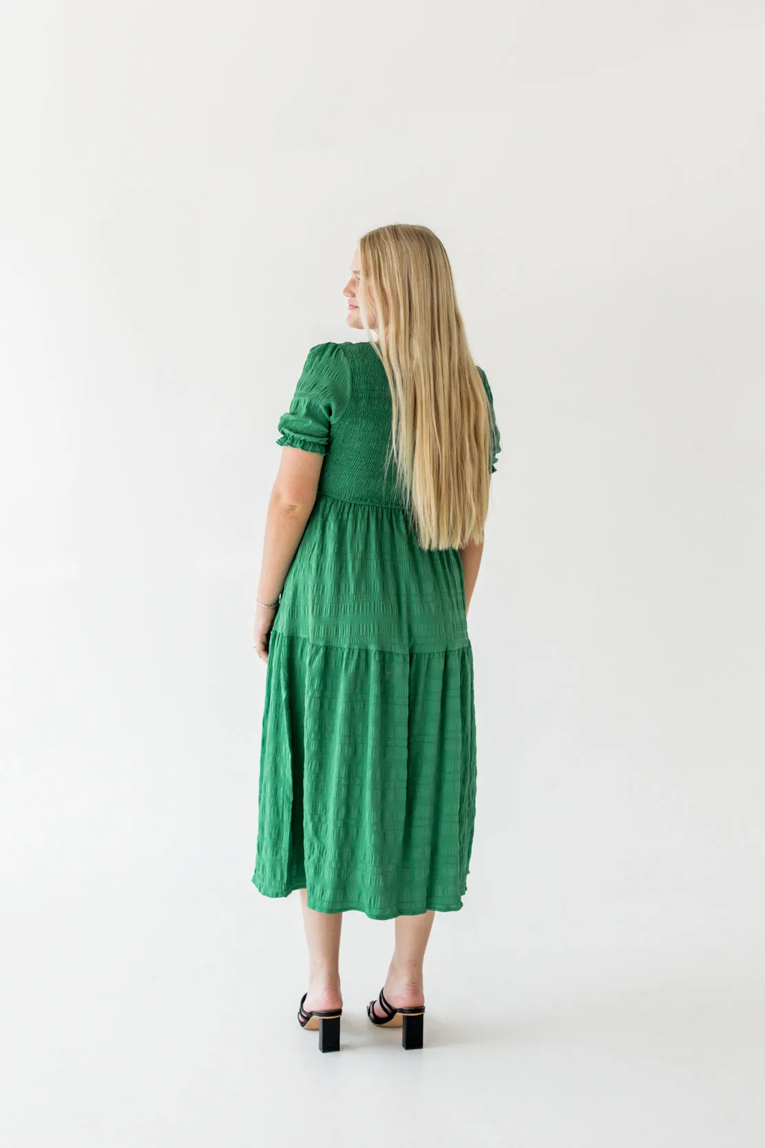 Scarlett Ruffled Maxi Dress | Green