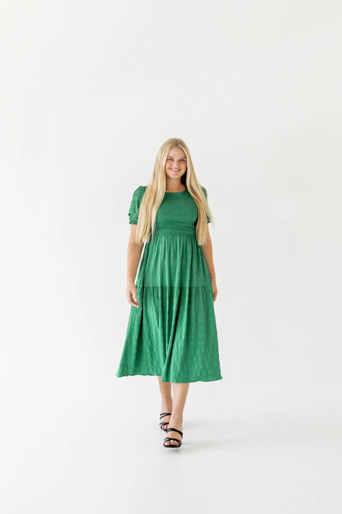 Scarlett Ruffled Maxi Dress | Green