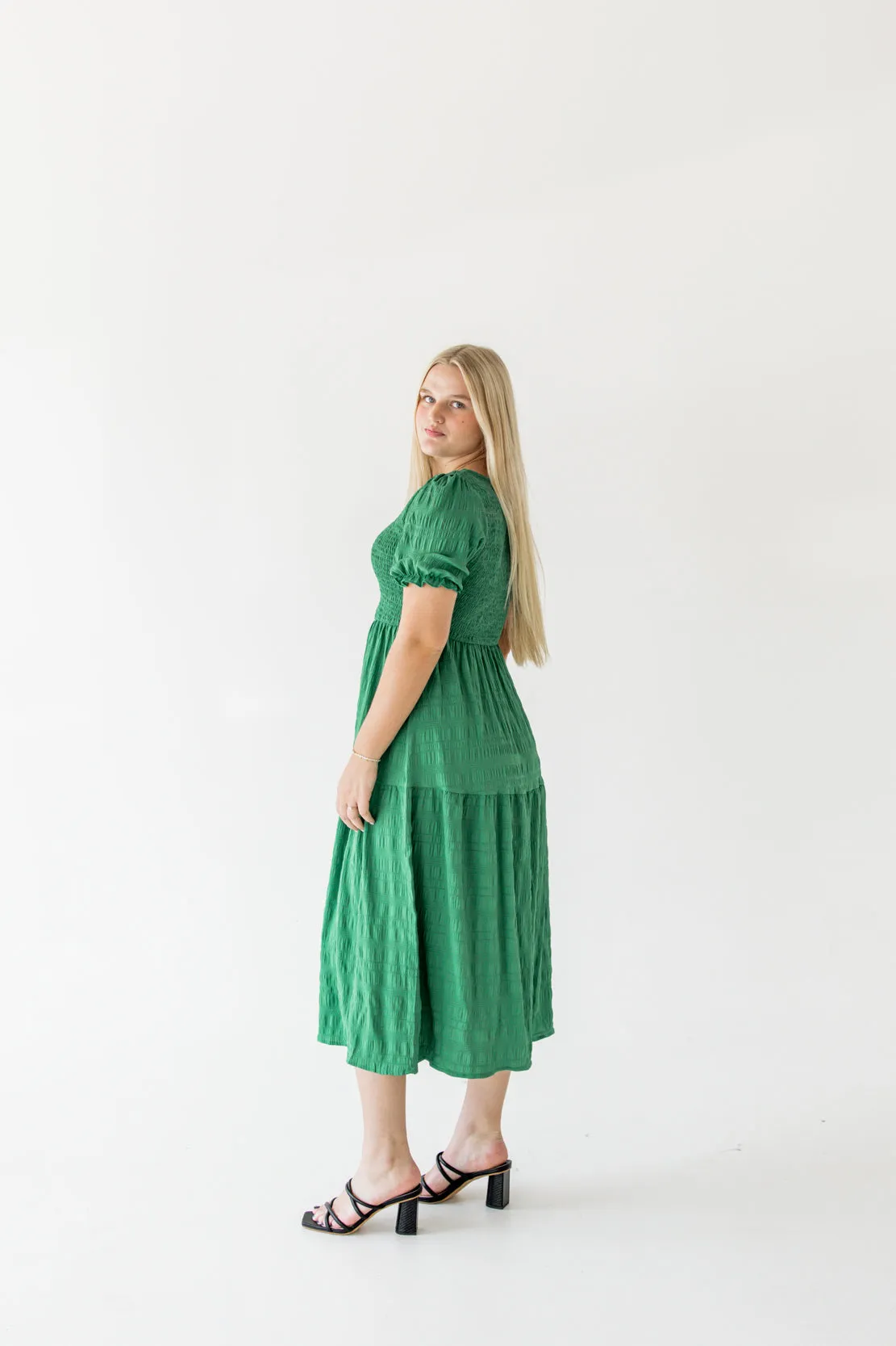 Scarlett Ruffled Maxi Dress | Green