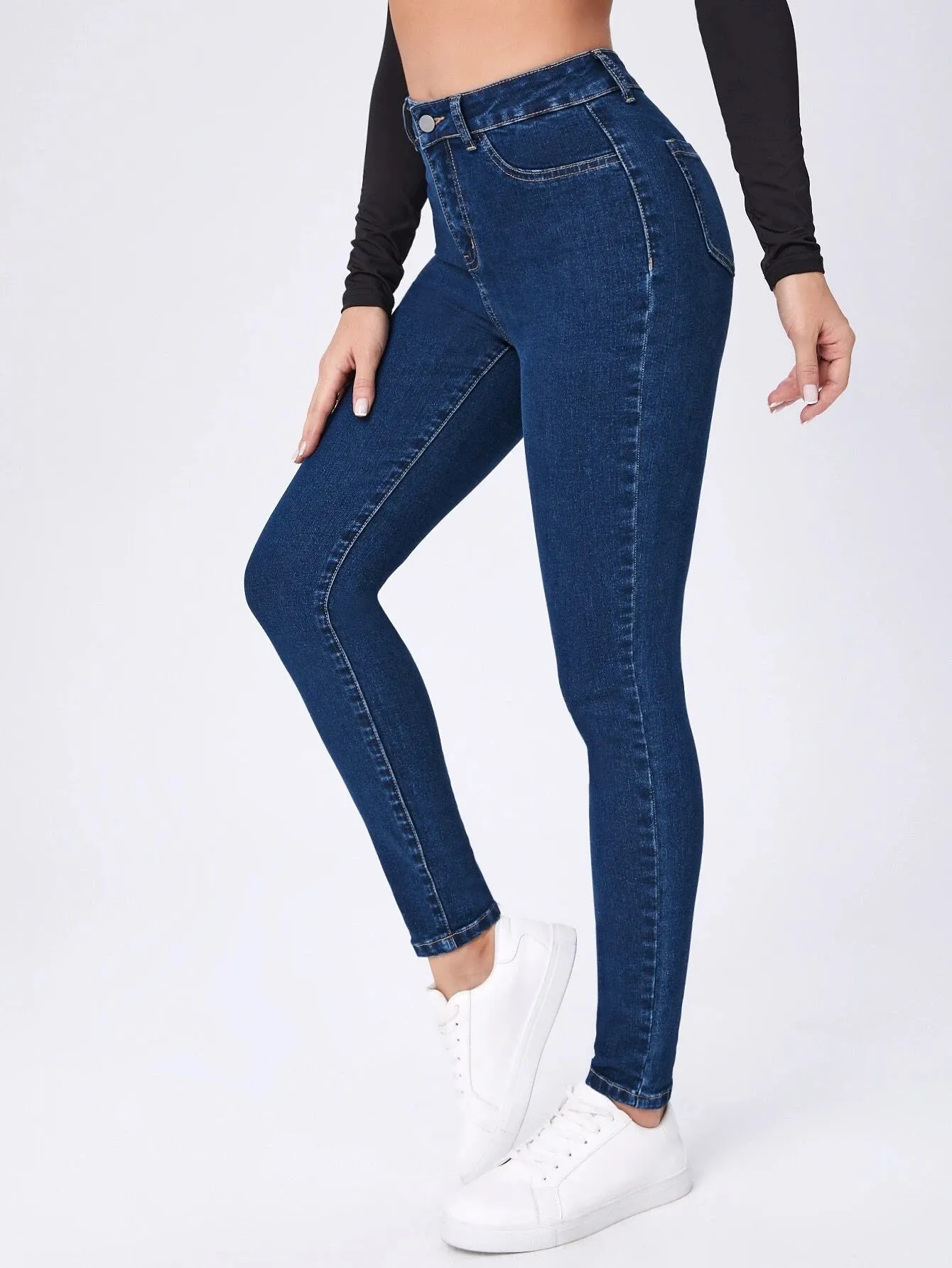 SHEIN High Waist Skinny Jeans