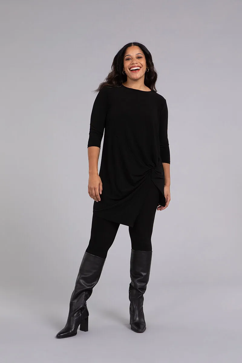 Side Twist Tunic | Black