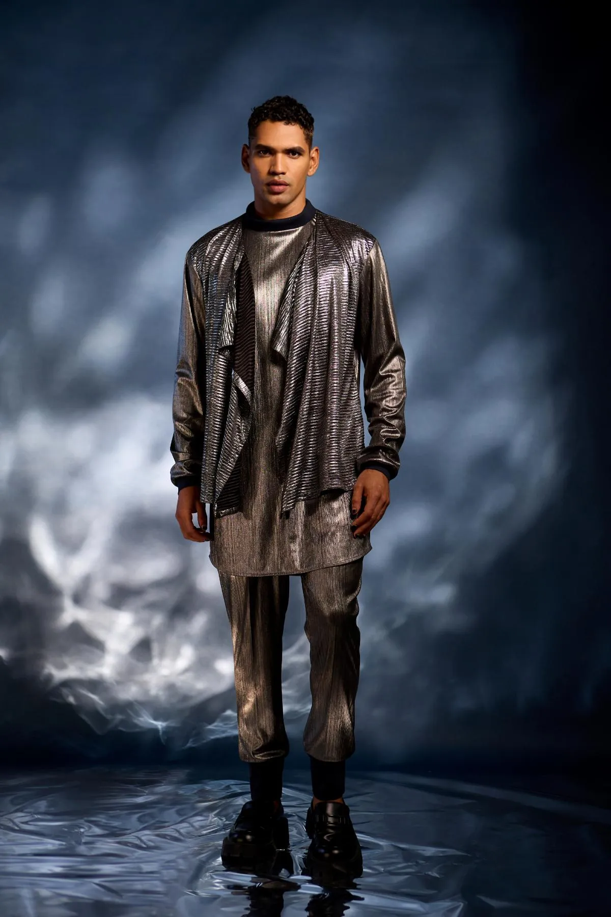 Silver tunic with pants