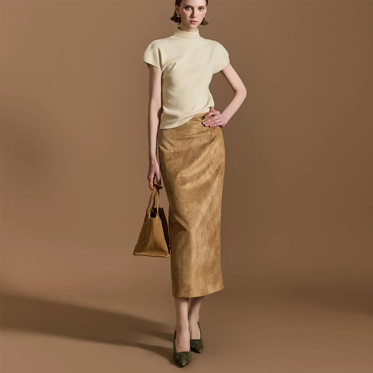 SK2875 Suede Skirt