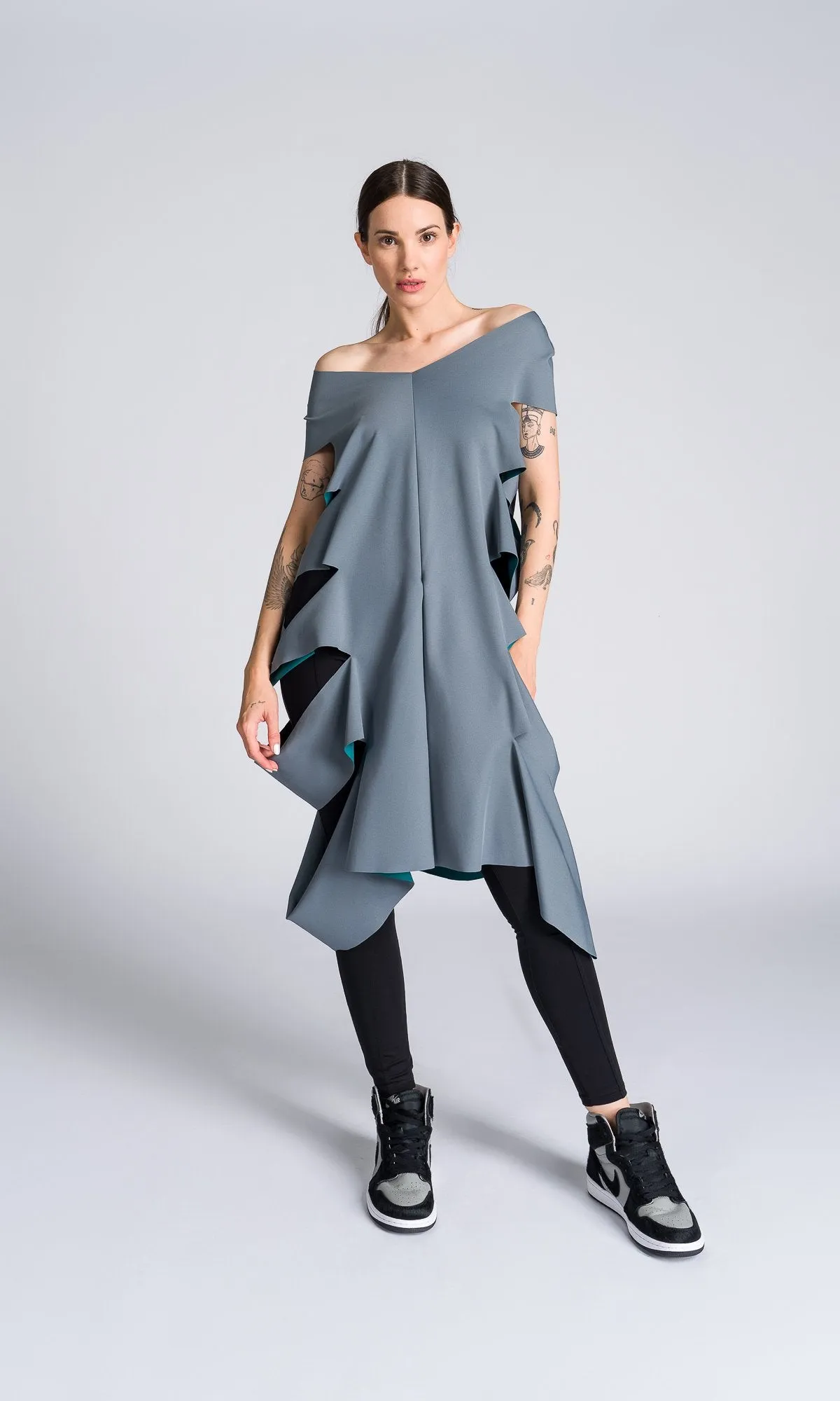 Sleeveless Tunic with Side Cutouts