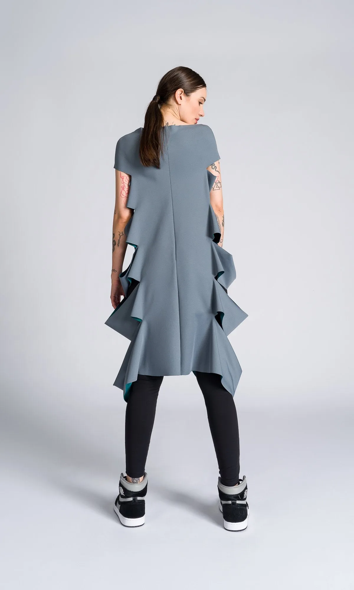 Sleeveless Tunic with Side Cutouts