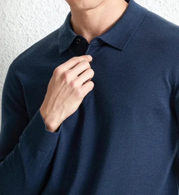 Slim fit wool autumn sweater