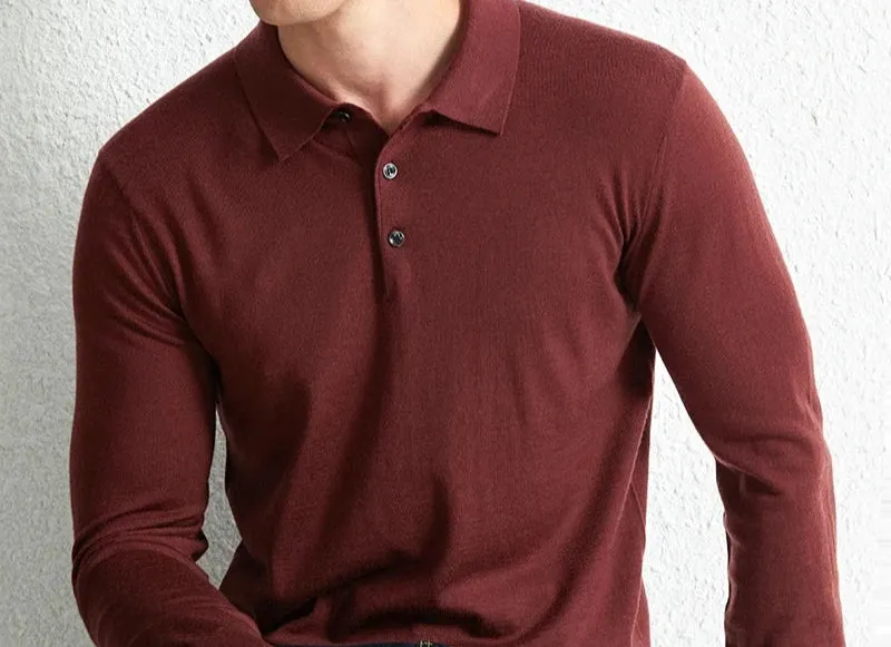 Slim fit wool autumn sweater