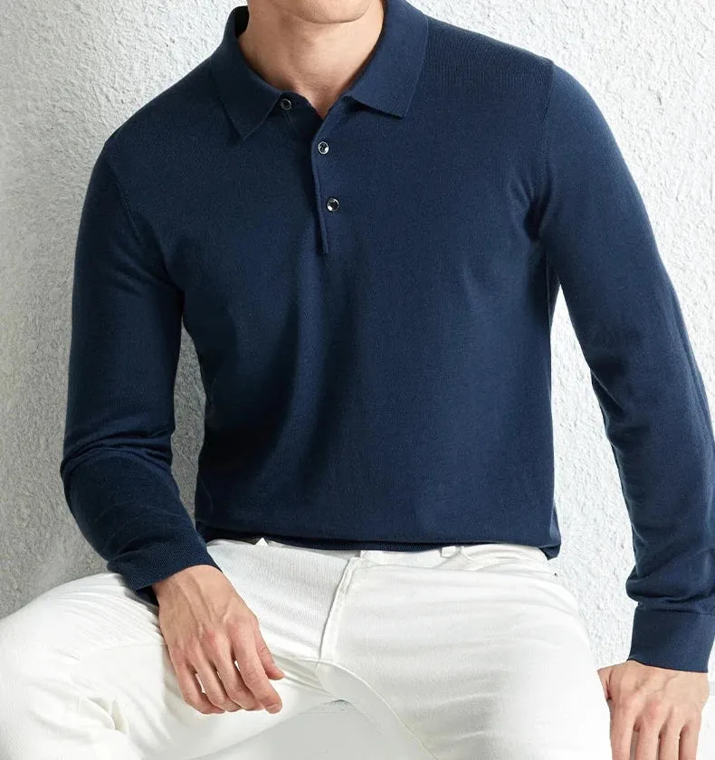 Slim fit wool autumn sweater