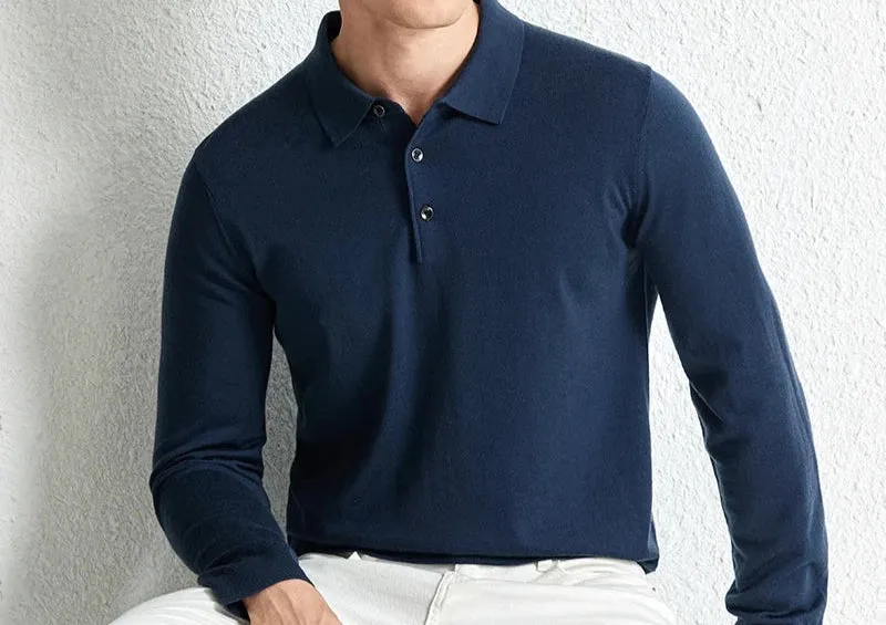 Slim fit wool autumn sweater