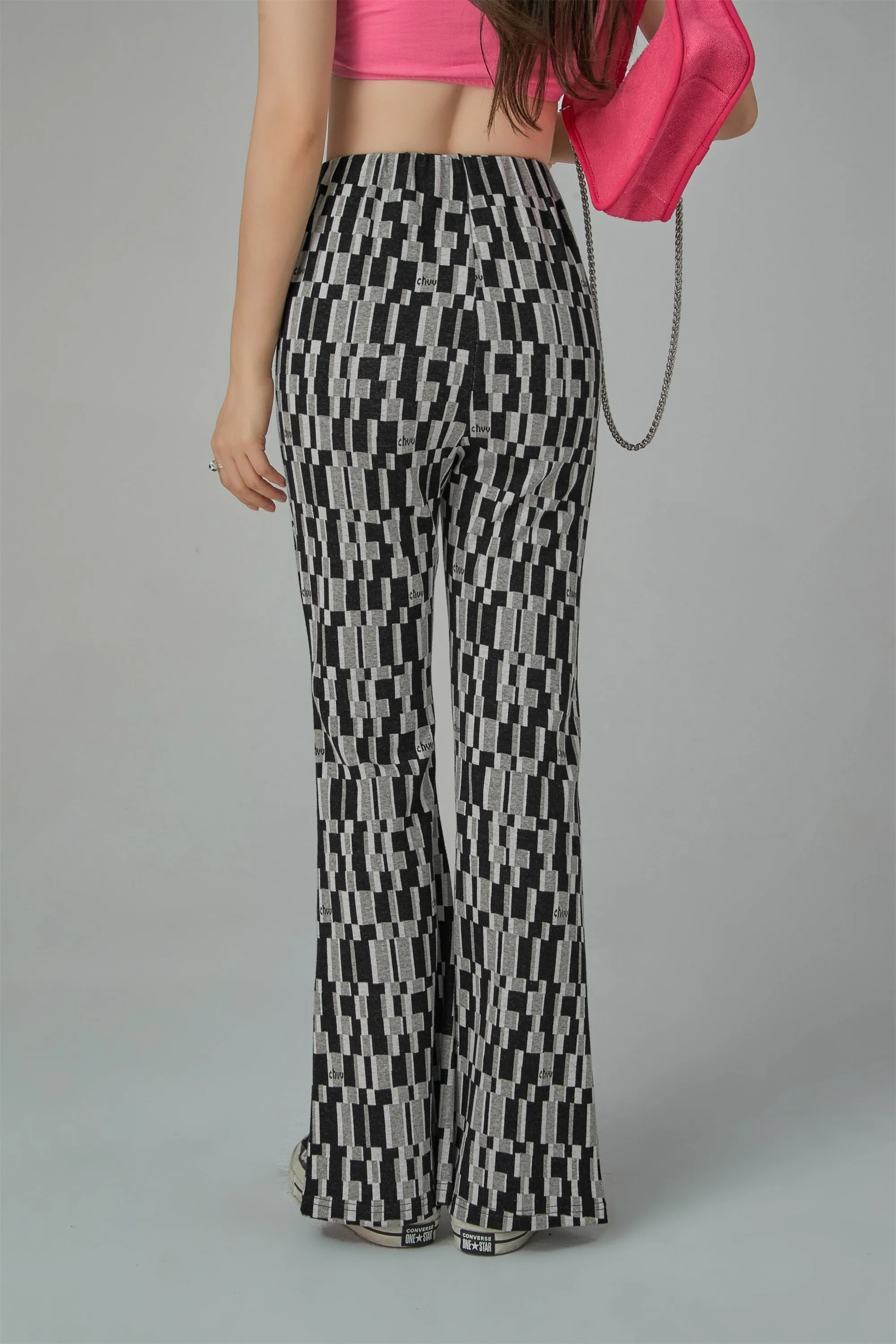 Slit High Waist Pants