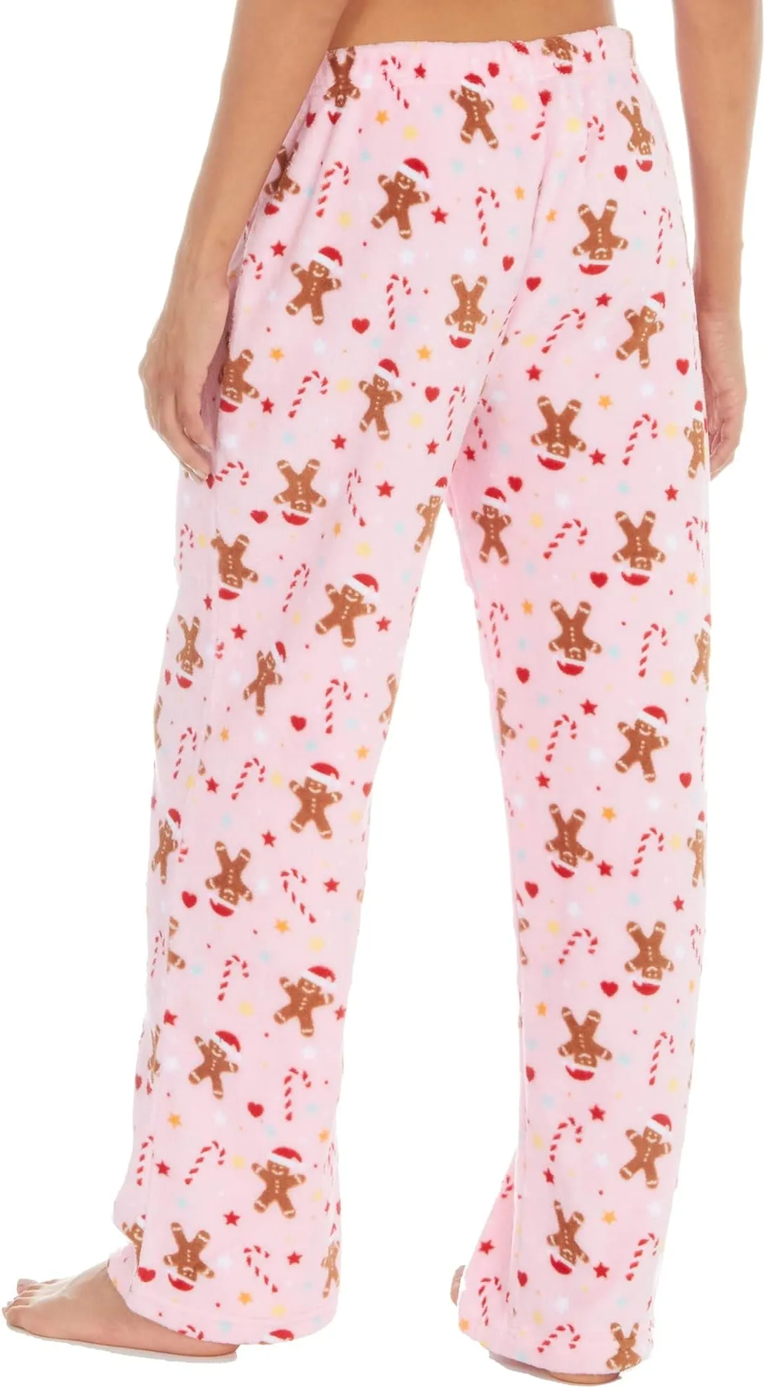 Slumber Party Gingerbread Womens Lounge Pants - Pink