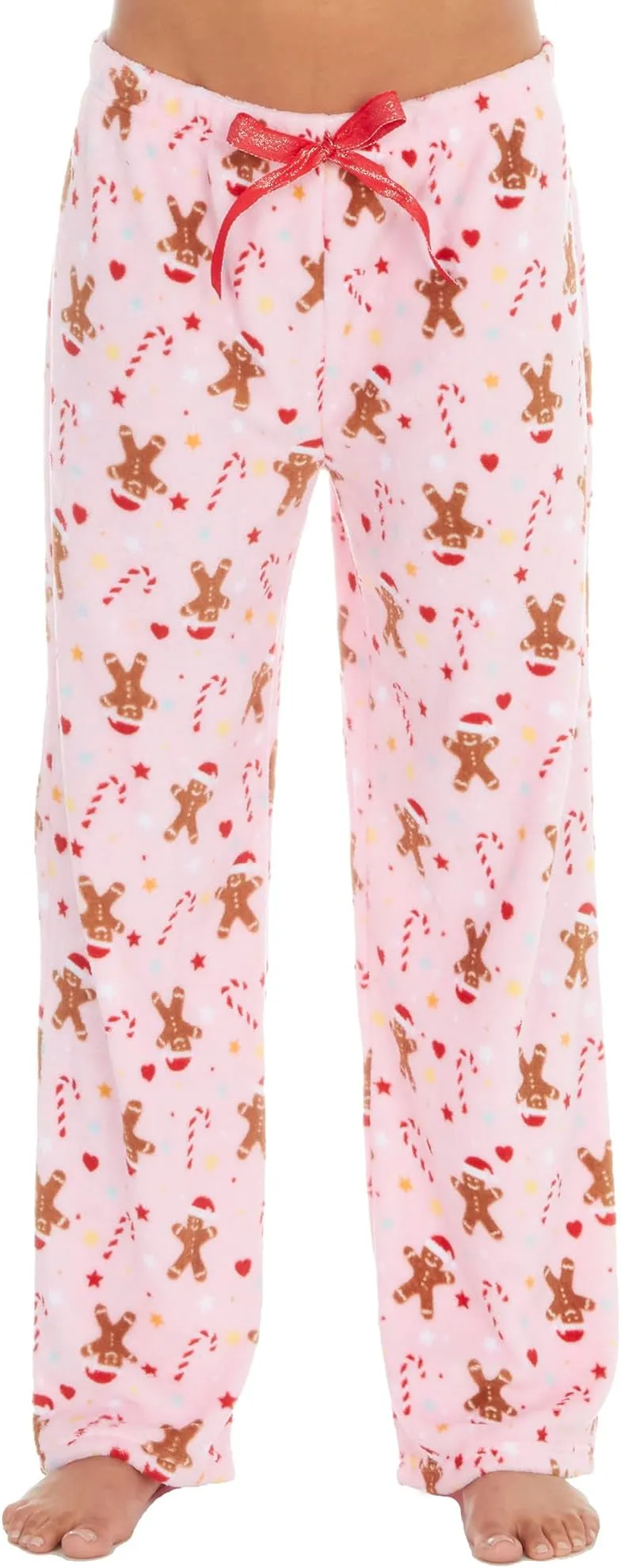 Slumber Party Gingerbread Womens Lounge Pants - Pink