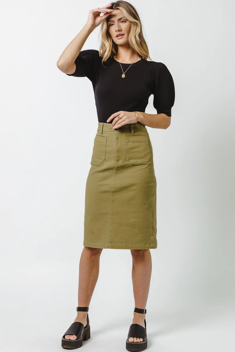 Sofia Skirt in Olive