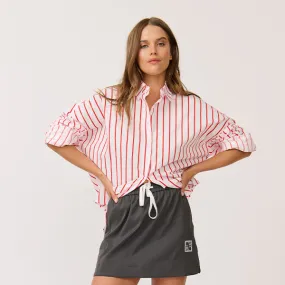 Tammy Shirt - Campari Stripe