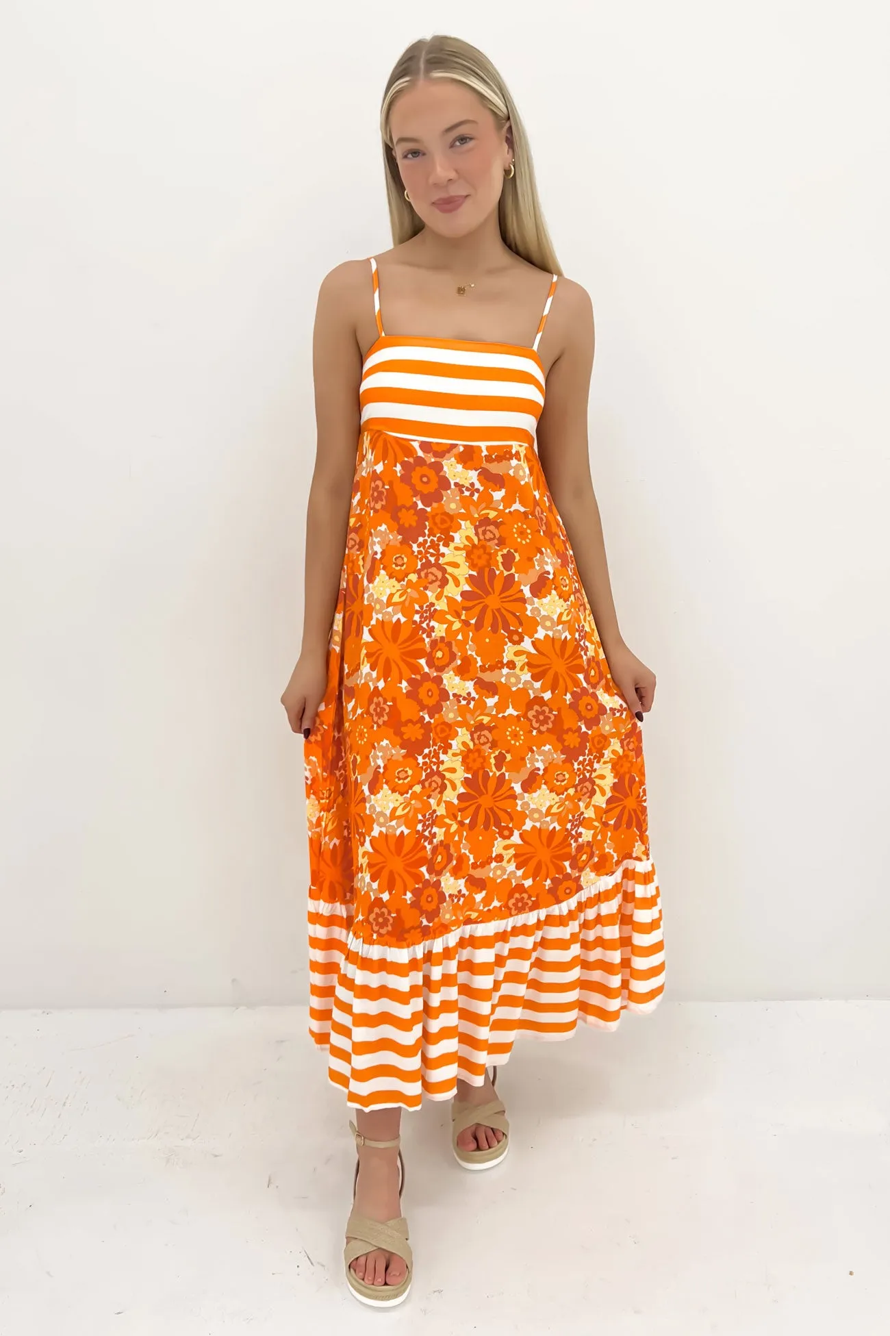 Tarney Maxi Dress Orange