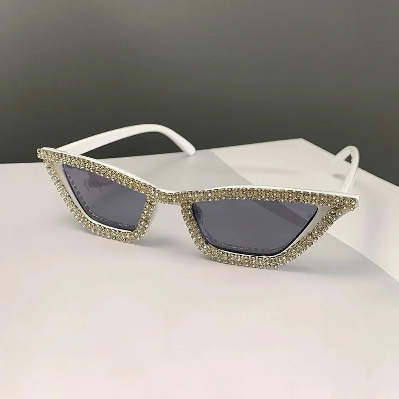 TEEK - Sunshade Sparkle Minimalist Cat Eye Sunglasses