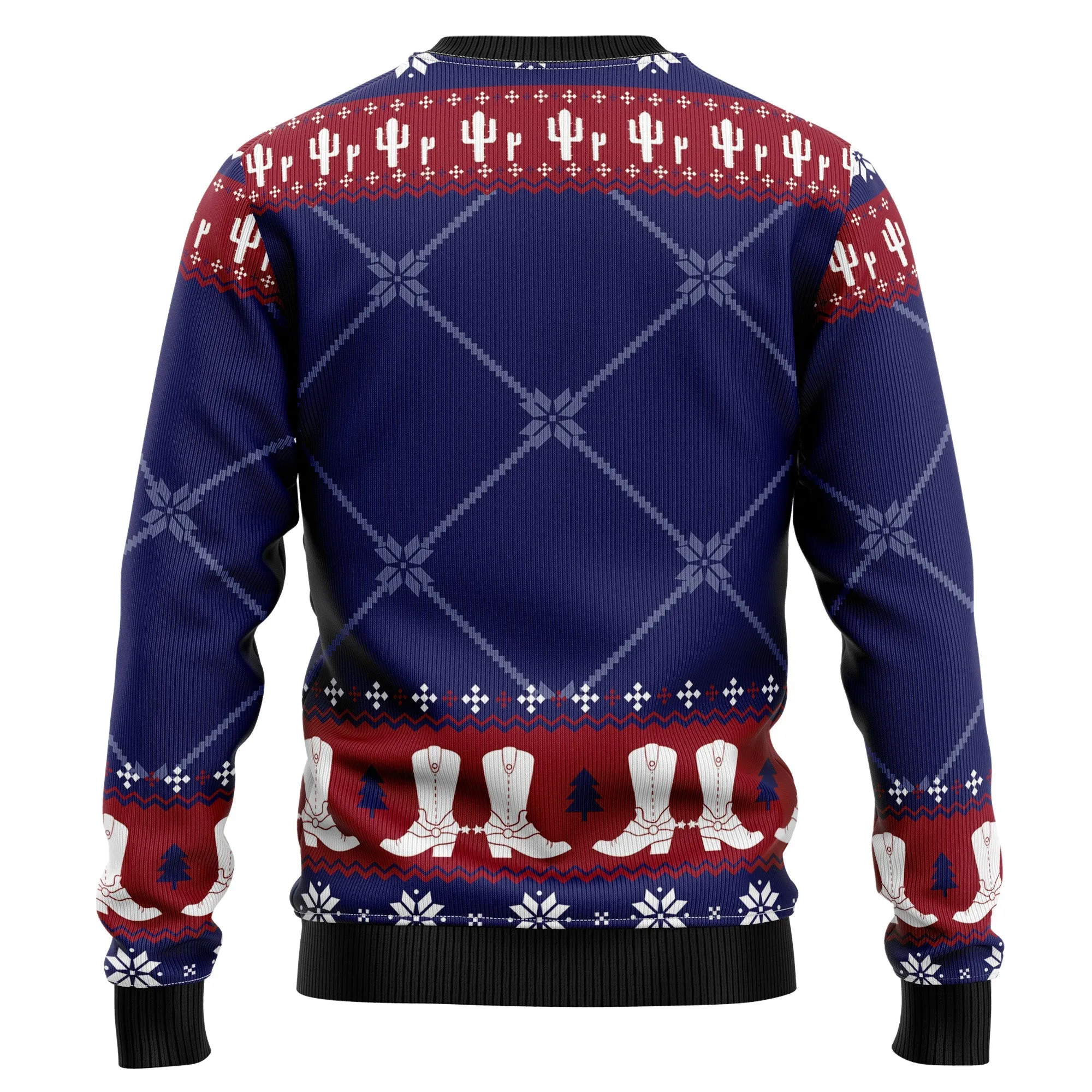 Texas Map Symbols Pattern Ugly Christmas Sweater, Flag Texas 3D Sweater