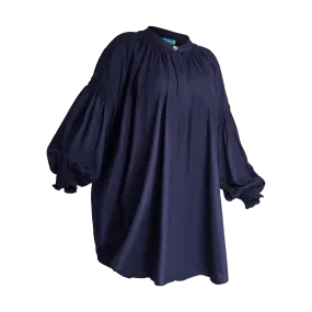 THE STROMBUS BANDED TUNIC-NAVY