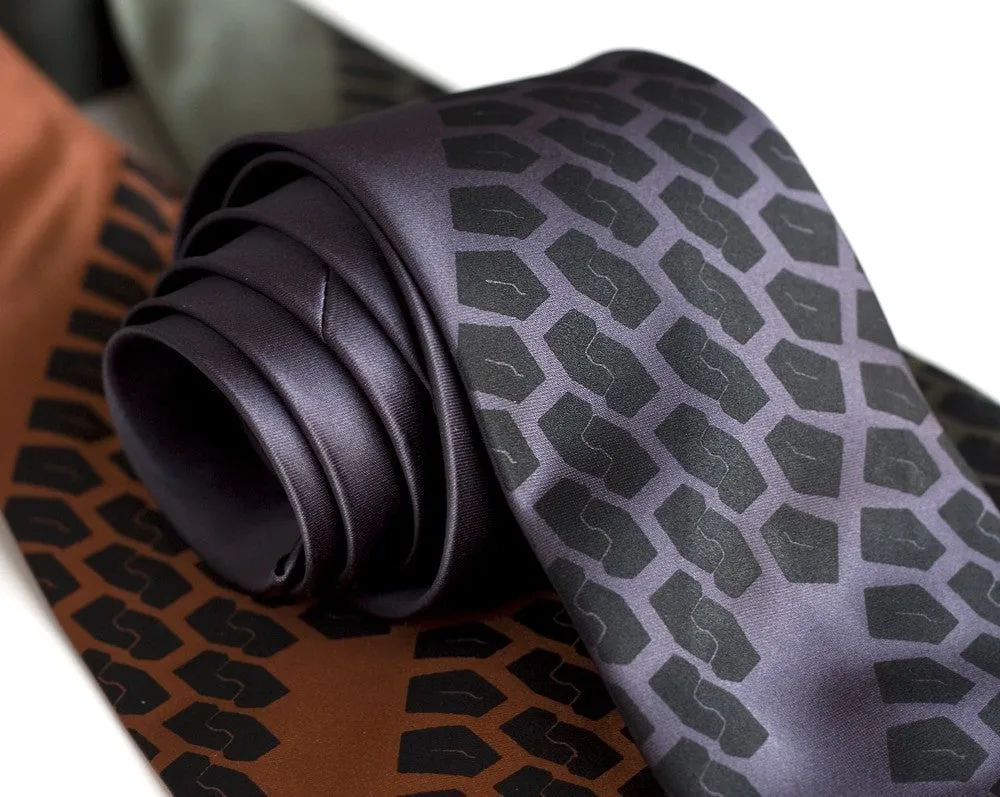 Tire Tread Silk Necktie