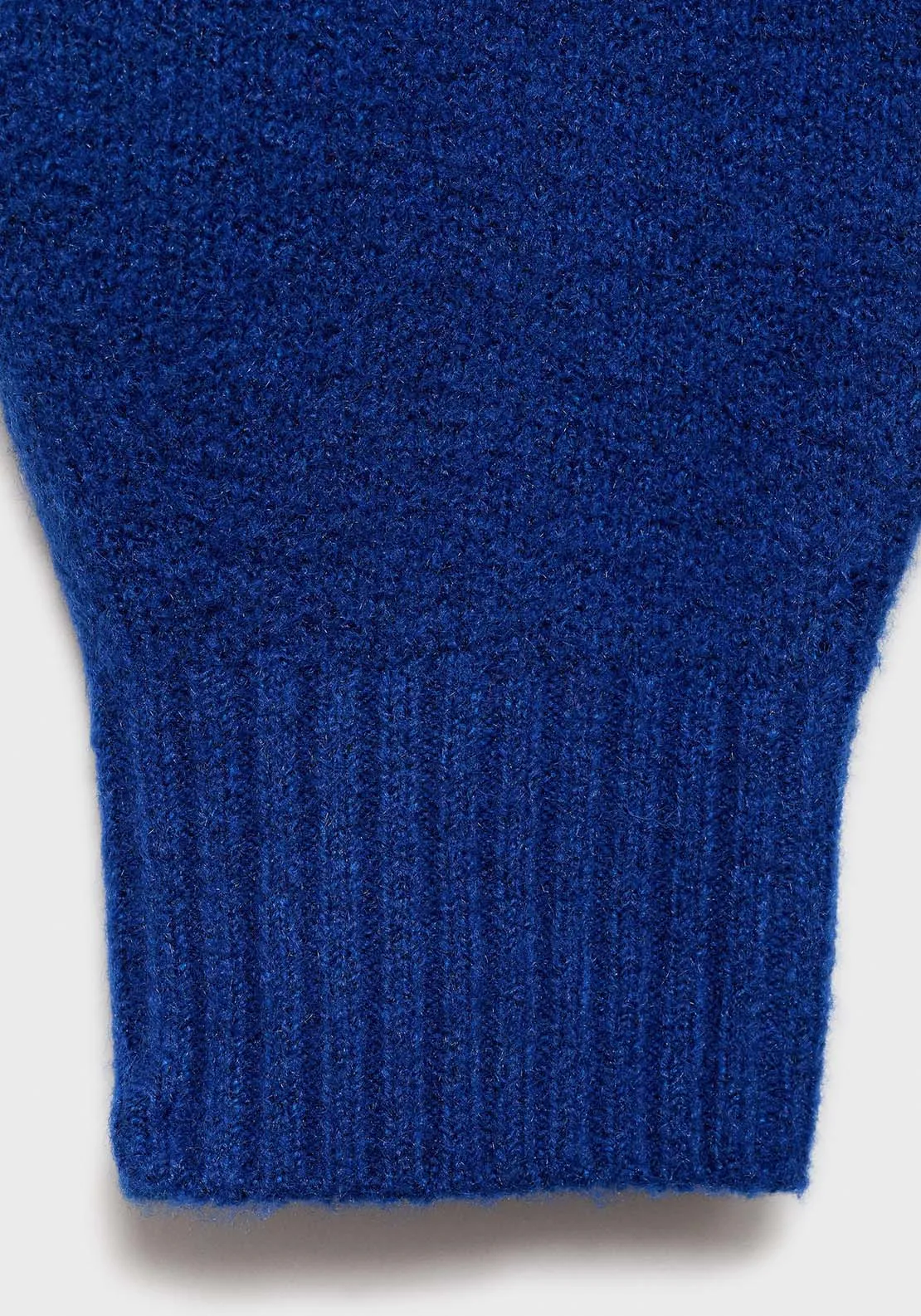 Turtleneck knitted sweater - Bright Blue