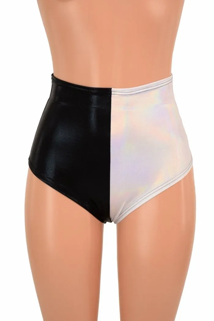 Two Tone High Waist "Siren" Shorts