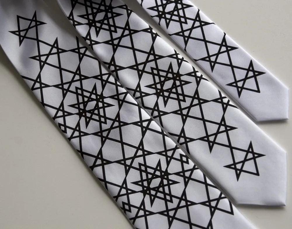 Unicursal Hexagram Microfiber Necktie