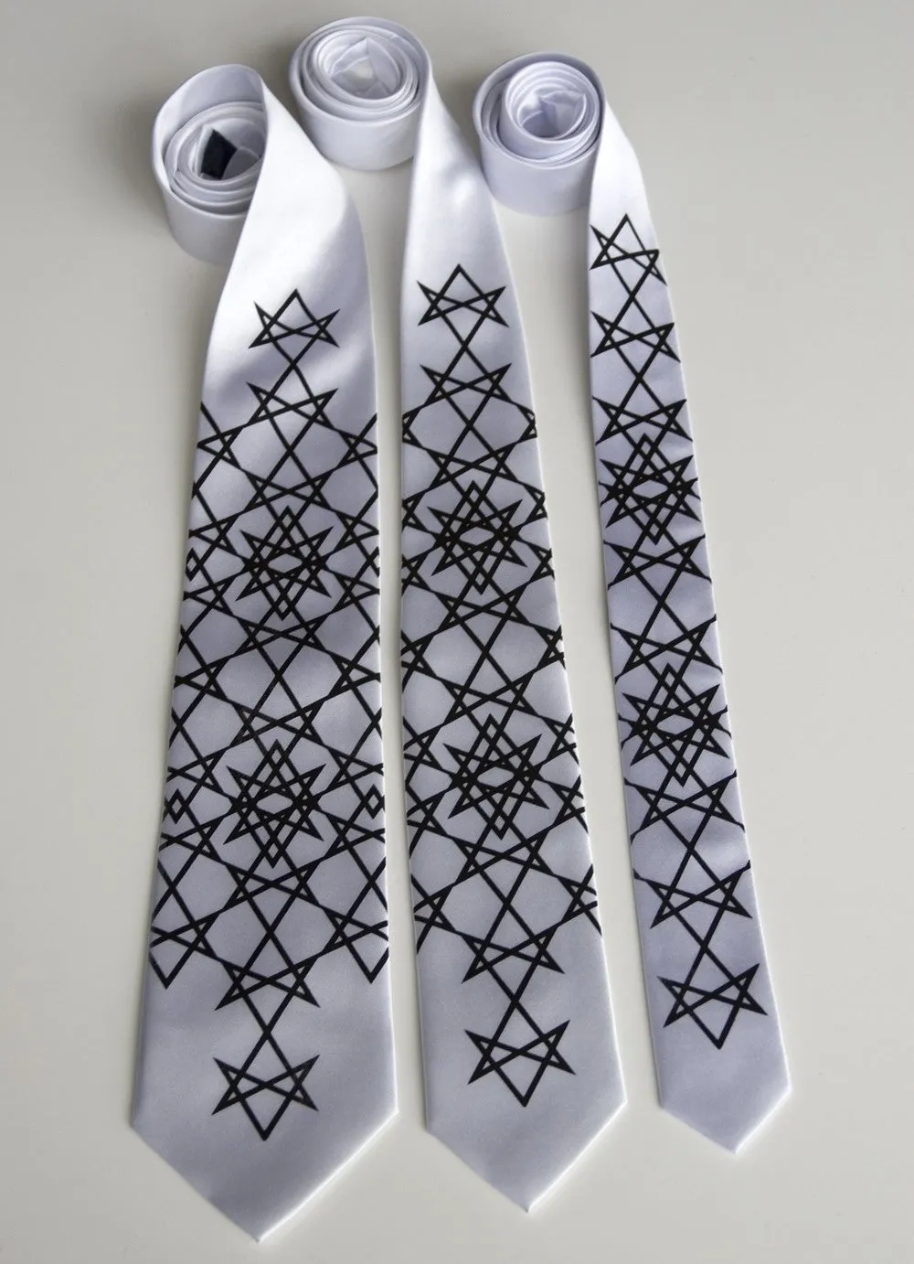 Unicursal Hexagram Microfiber Necktie