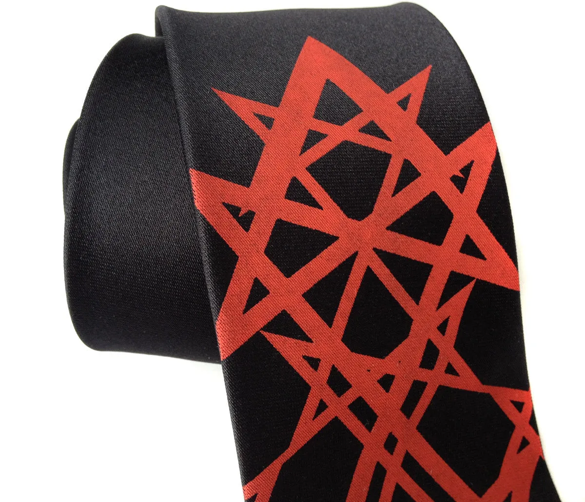 Unicursal Hexagram Microfiber Necktie