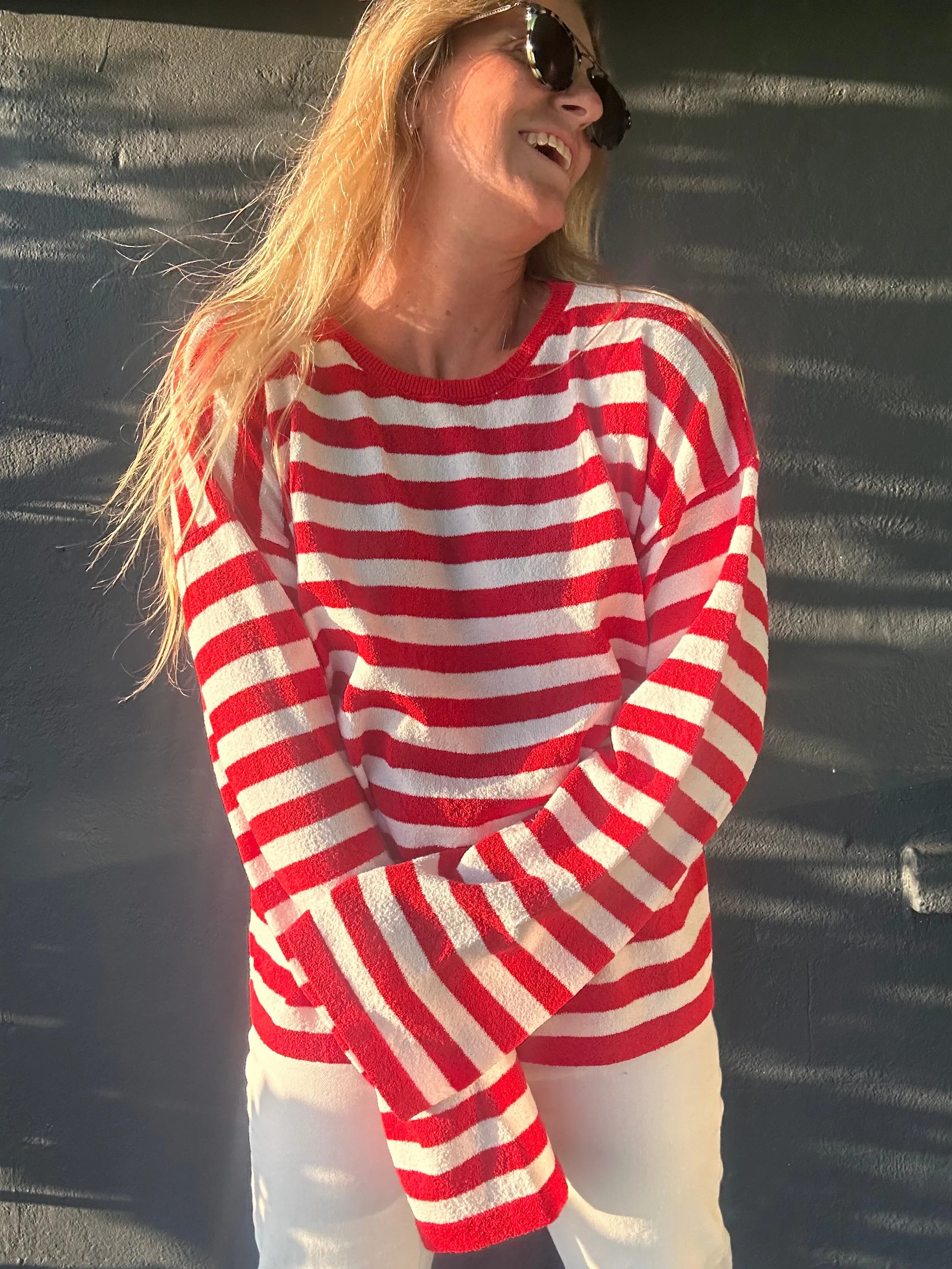 Waldo's Alley striped sweater