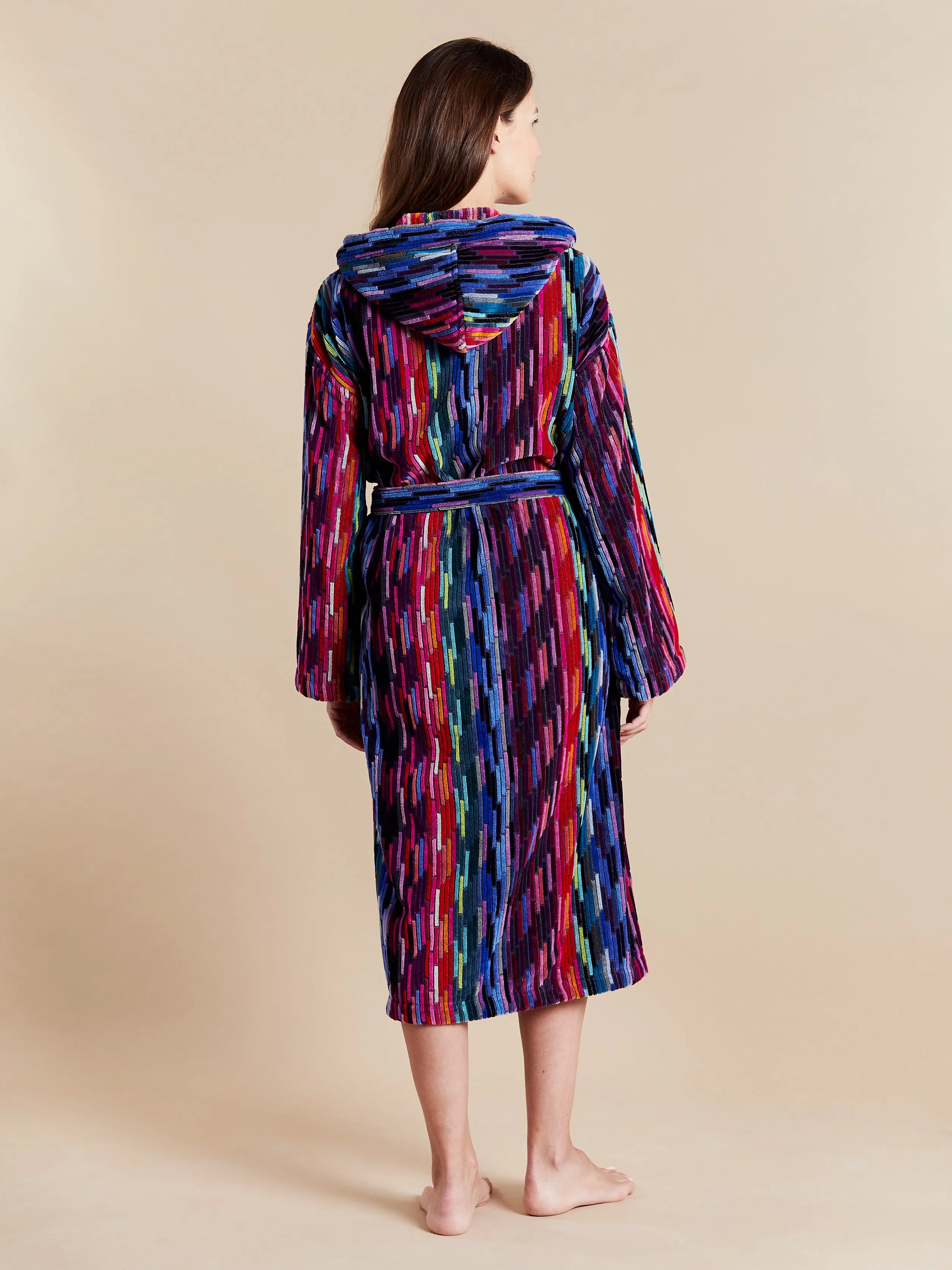 Women's Hooded Robe - Multicolor