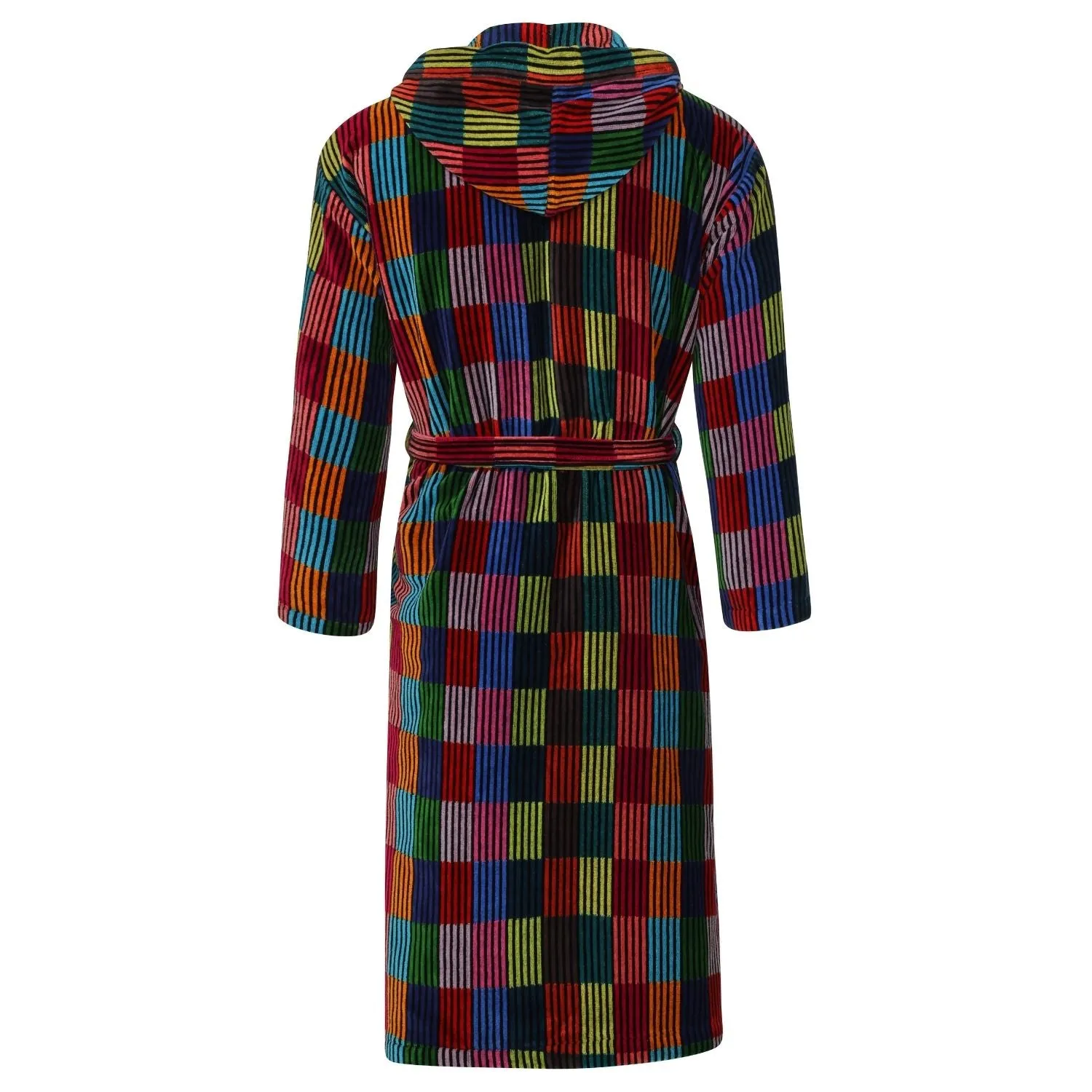 Women's Hooded Robe - Patchwork