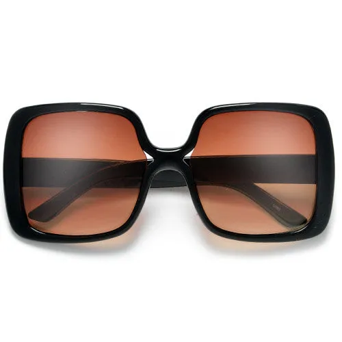 Women's Oversized Square Frame Chic Fashion Sunglasses