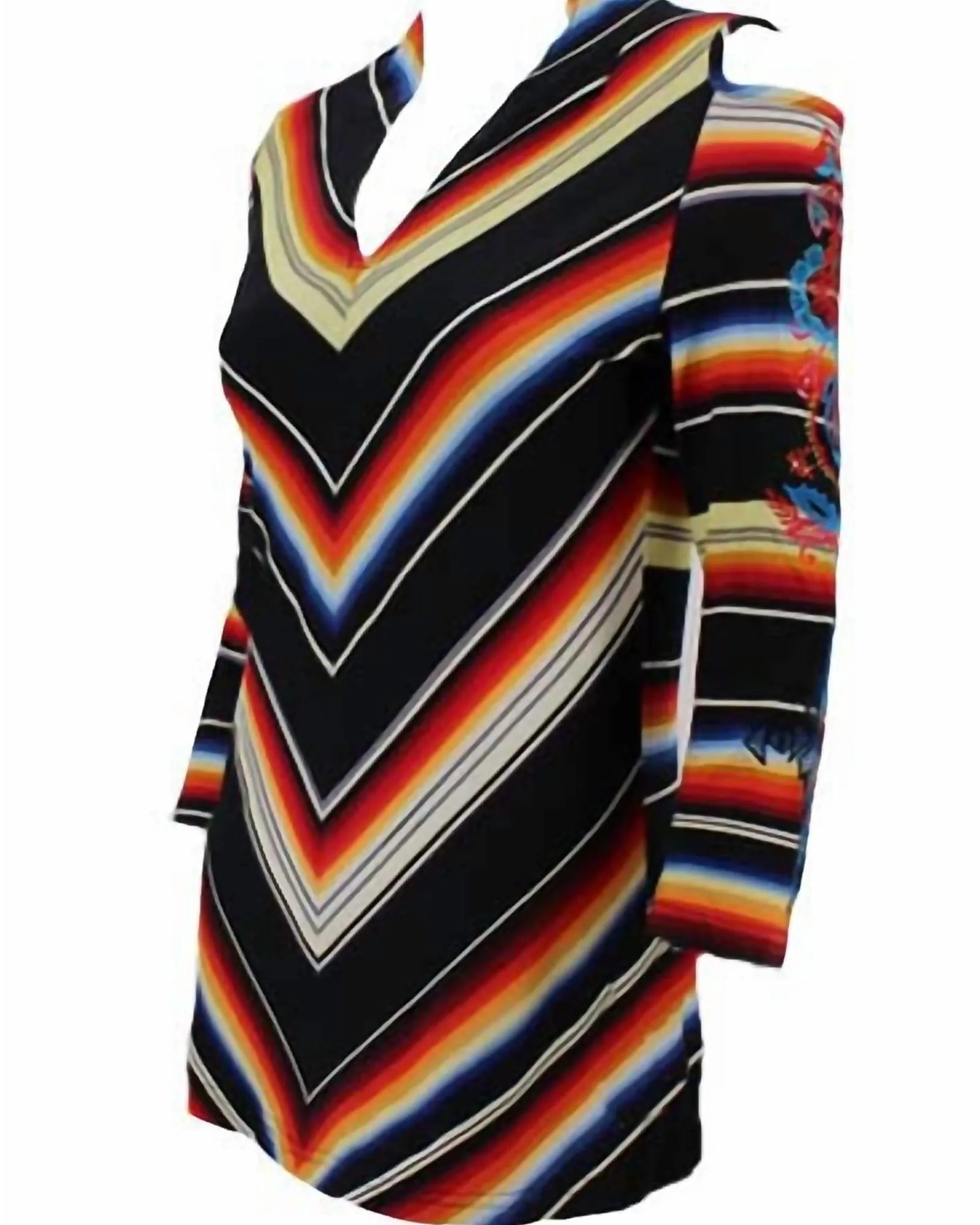 Women'S Sunrise Saltillo Chevron Tunic in Multi | Multi