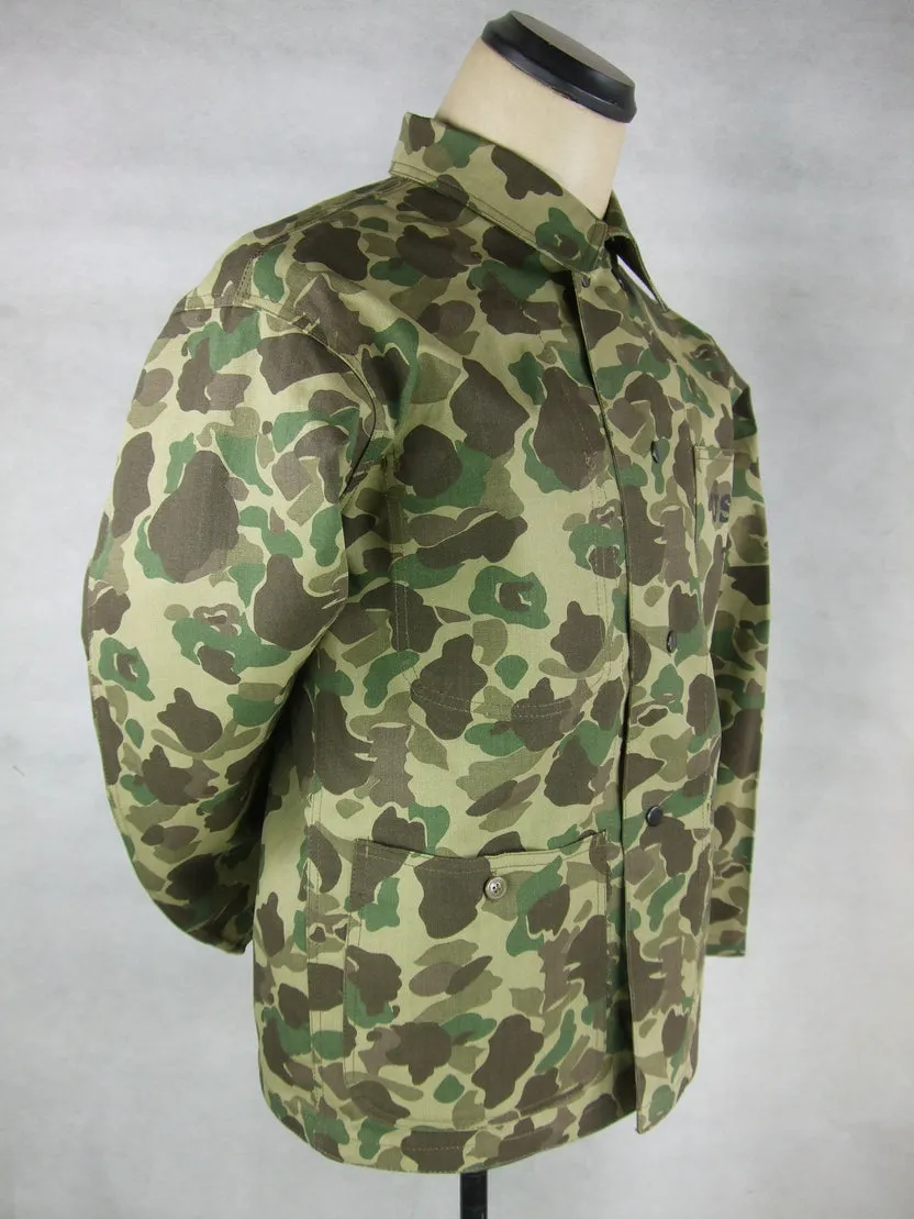 WWII United States USMC P42 Camo HBT Utility Tunic Shirt