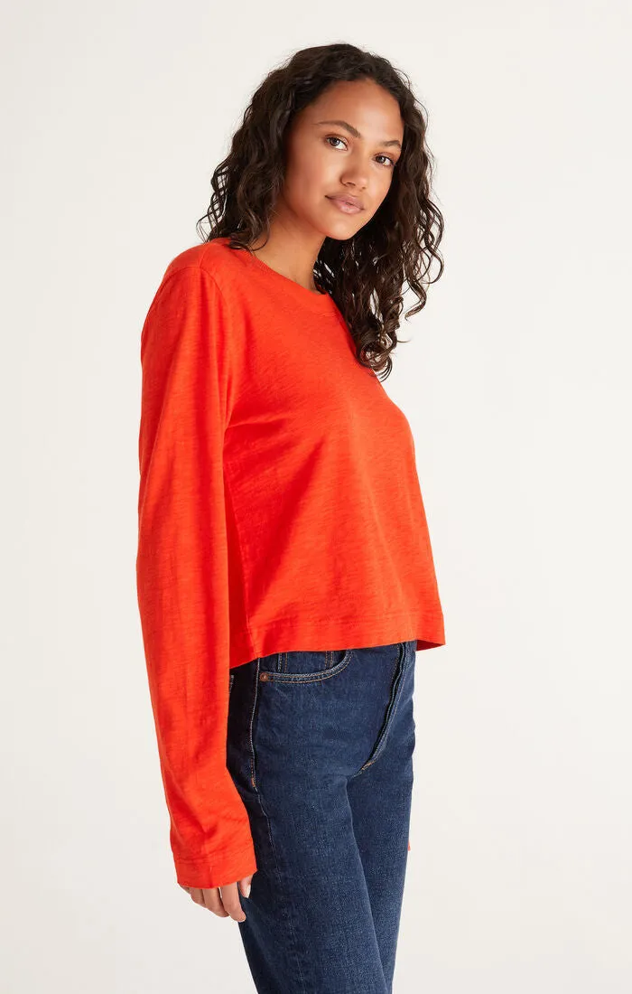 Z Supply Lupita Long Sleeve Crop Top